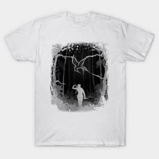 Hunger Games Woods - Black Purple T-Shirt